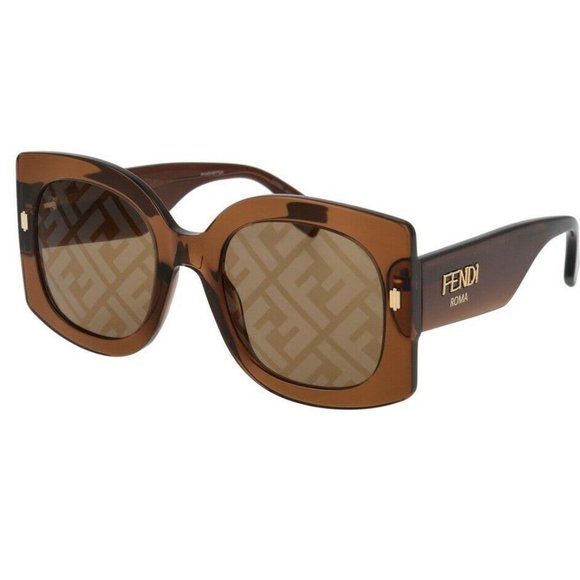 Fendi Accessories - FENDI FF0436/G/S 09Q BROWN LOGO AUTHENTIC SUNGLASSES